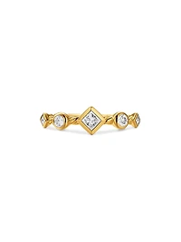 Petite Modern Renaissance Band Ring 18K Yellow Gold