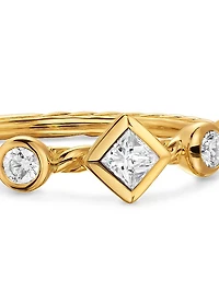 Petite Modern Renaissance Band Ring 18K Yellow Gold