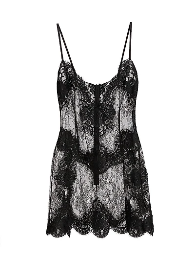 Scalloped Lace Slipdress