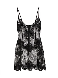 Scalloped Lace Slipdress