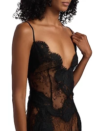 Scalloped Lace Slipdress