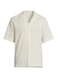 Regular-Fit Cotton-Linen Camp Shirt