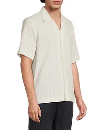 Regular-Fit Cotton-Linen Camp Shirt