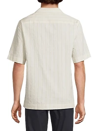 Regular-Fit Cotton-Linen Camp Shirt