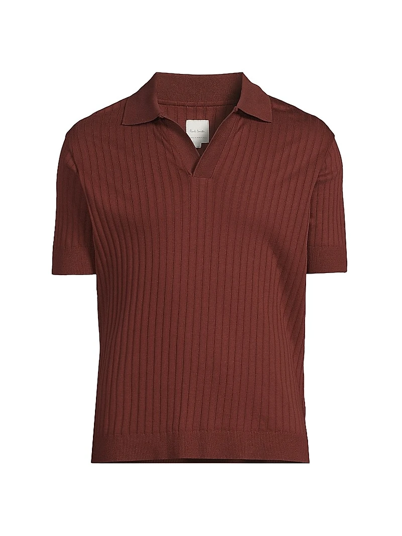 Resort Rib-Knit Polo Shirt