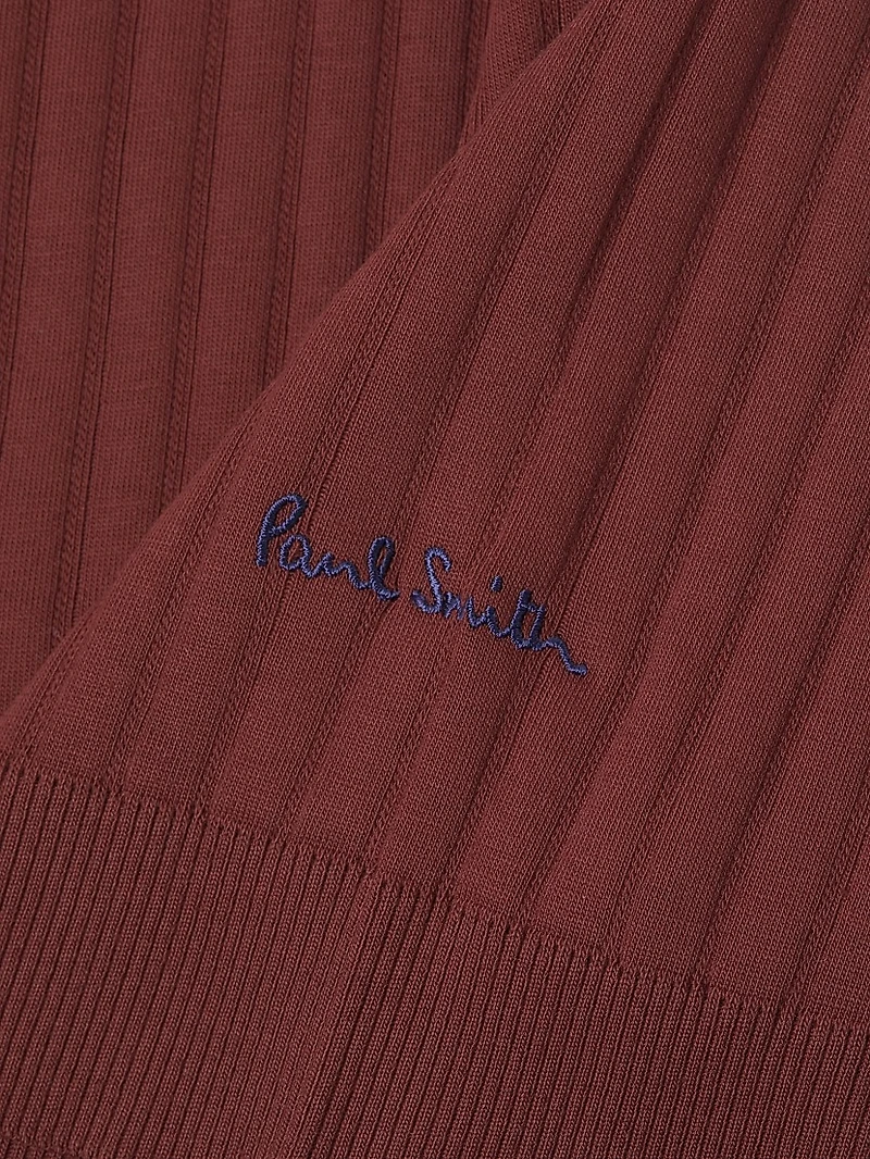 Resort Rib-Knit Polo Shirt
