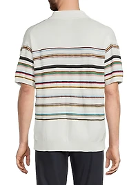 Striped Knit Short-Sleeve Shirt