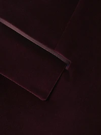 Velvet One-Button Jacket