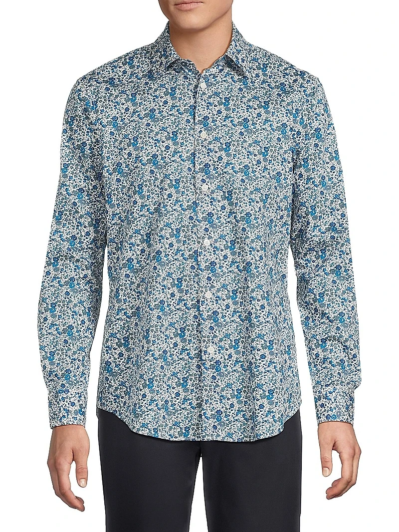 Liberty Floral Tailored-Fit Shirt