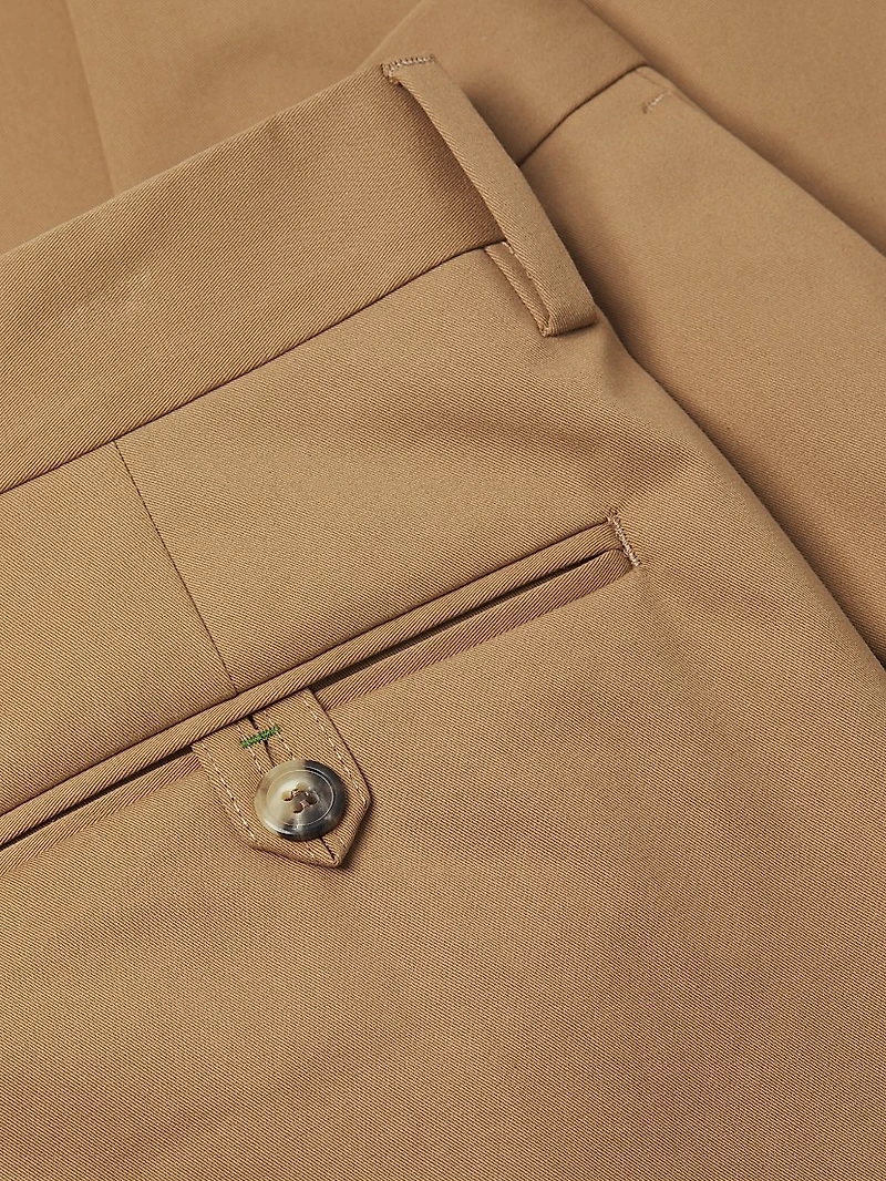 Stretch-Twill Straight-Leg Trousers