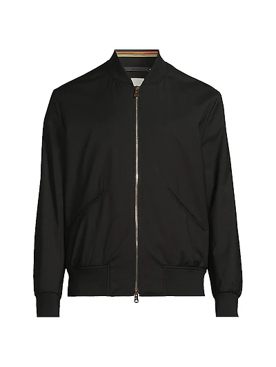 Wool Regular-Fit Bomber Jacket