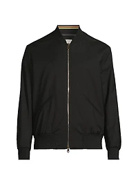 Wool Regular-Fit Bomber Jacket