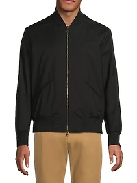 Wool Regular-Fit Bomber Jacket