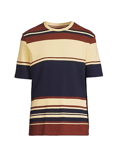 Striped Cotton Crewneck T-Shirt