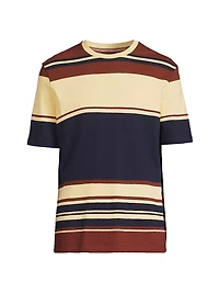 Striped Cotton Crewneck T-Shirt