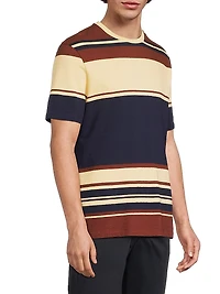 Striped Cotton Crewneck T-Shirt