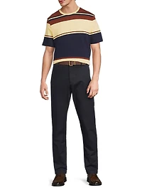 Striped Cotton Crewneck T-Shirt