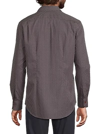 Pin-Dot Cotton Tailored-Fit Shirt