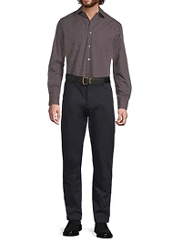 Pin-Dot Cotton Tailored-Fit Shirt