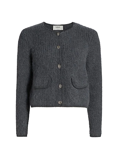 Harry Brushed Flap-Pocket Cardigan