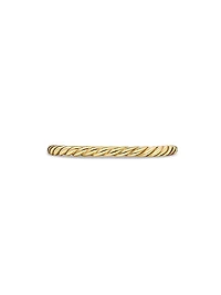 Petite Modern Renaissance Band Ring 18K Yellow Gold, 1.7MM