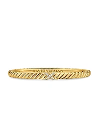 Sculpted Cable X Bracelet 18K Yellow Gold