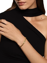 Sculpted Cable X Bracelet 18K Yellow Gold
