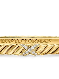 Sculpted Cable X Bracelet 18K Yellow Gold
