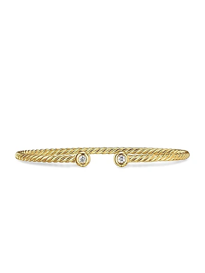 Petite Modern Renaissance Cablespira Bracelet 18K Yellow Gold
