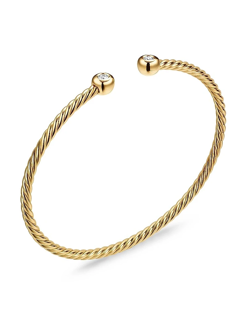 Petite Modern Renaissance Cablespira Bracelet 18K Yellow Gold