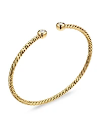 Petite Modern Renaissance Cablespira Bracelet 18K Yellow Gold