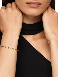 Modern Renaissance Pear Cablespira Bracelet 18K Yellow Gold