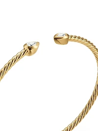 Modern Renaissance Pear Cablespira Bracelet 18K Yellow Gold