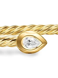 Modern Renaissance Pear Cablespira Bracelet 18K Yellow Gold