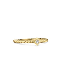 Petite Modern Renaissance Stack Ring 18K Yellow Gold