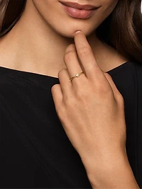 Petite Modern Renaissance Stack Ring 18K Yellow Gold
