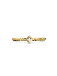 Petite Modern Renaissance Stack Ring 18K Yellow Gold