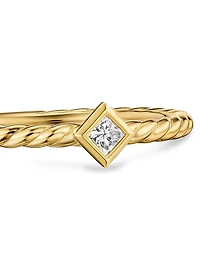 Petite Modern Renaissance Stack Ring 18K Yellow Gold