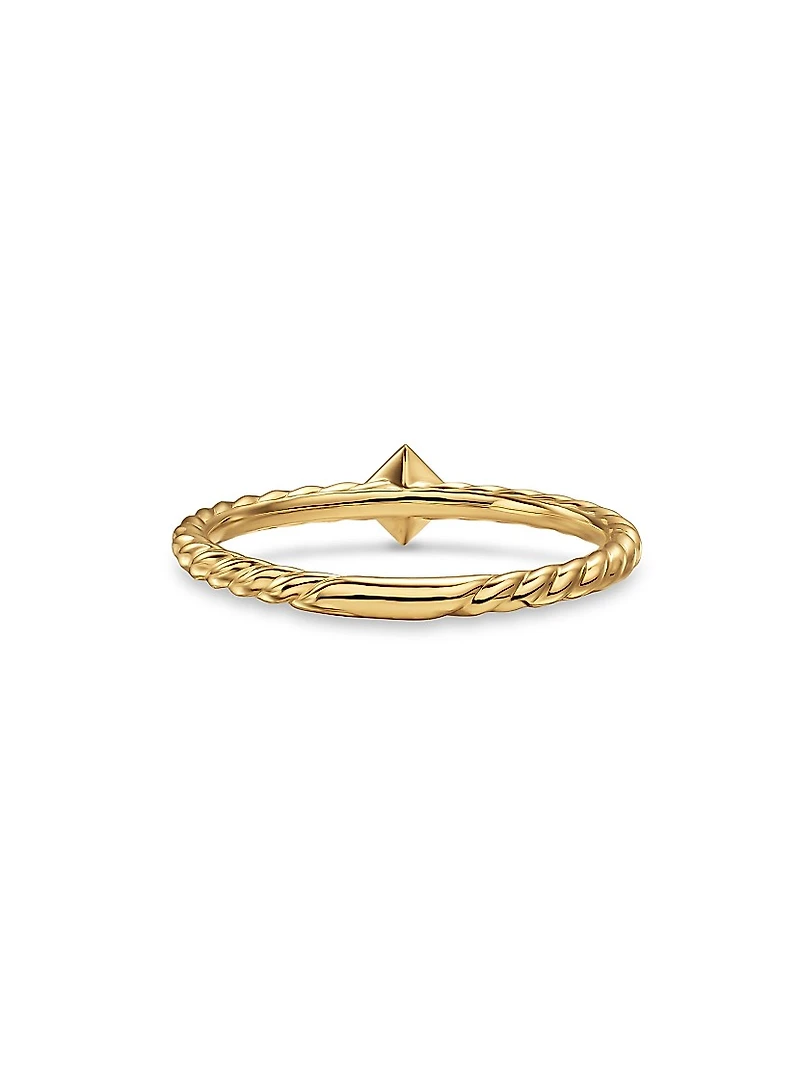 Petite Modern Renaissance Stack Ring 18K Yellow Gold