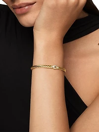 Sculpted Cable Buckle Bracelet 18K Yellow Gold
