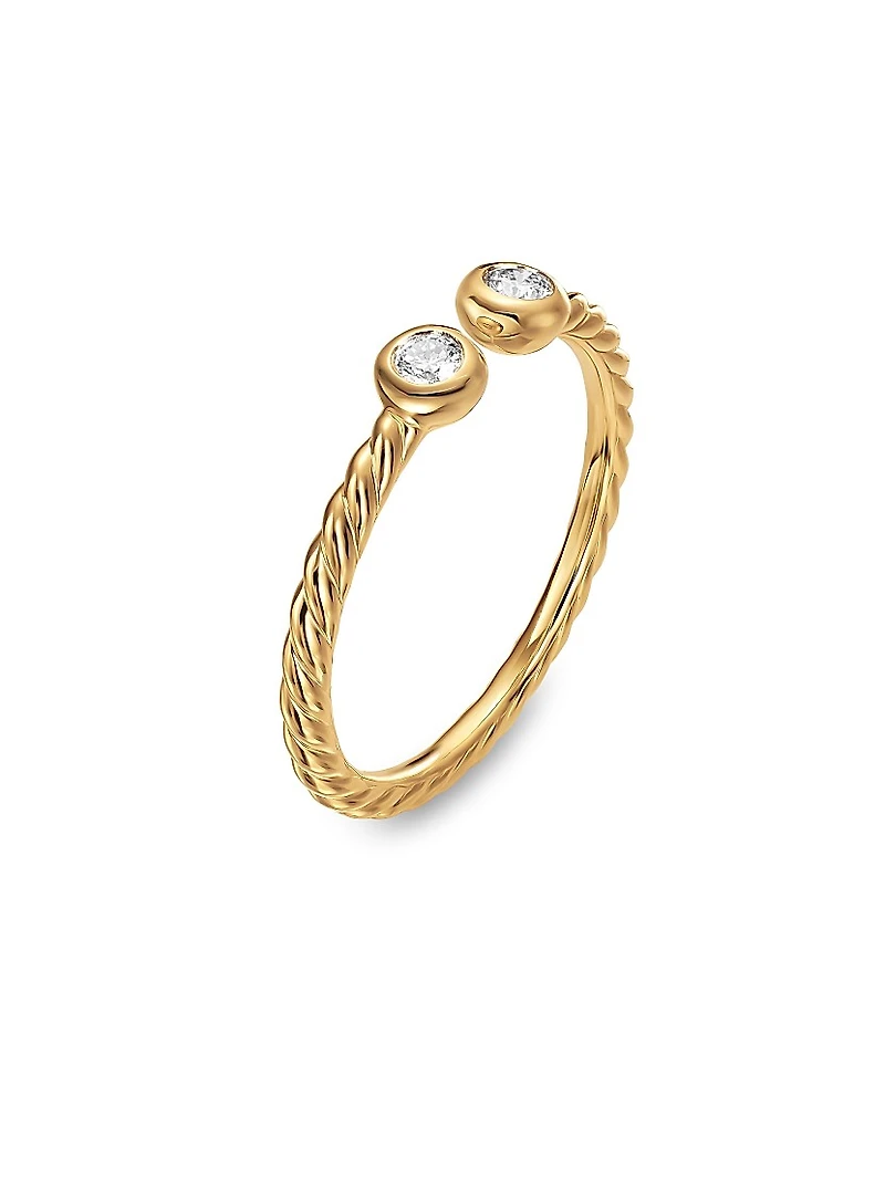 Petite Modern Renaissance Open Round Ring 18K Yellow Gold