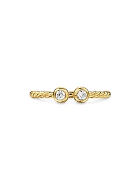 Petite Modern Renaissance Open Round Ring 18K Yellow Gold