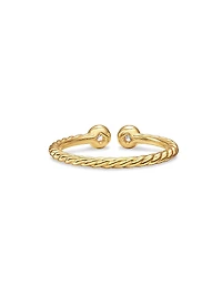Petite Modern Renaissance Open Round Ring 18K Yellow Gold