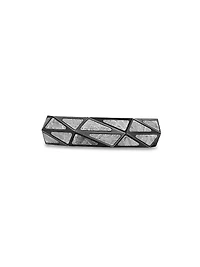 Faceted Band Ring Black Titanium
