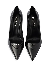 Brushed Leather Pumps