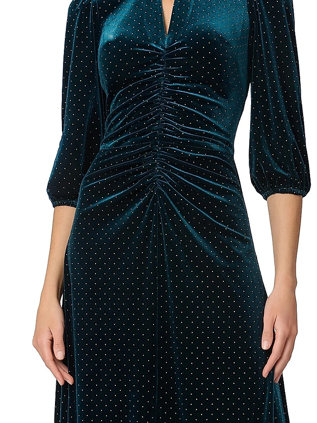 green emerald velvet dress The Green Stand Cut Out Velvet Mini Dress & Reviews - Green - Dresses main image 1