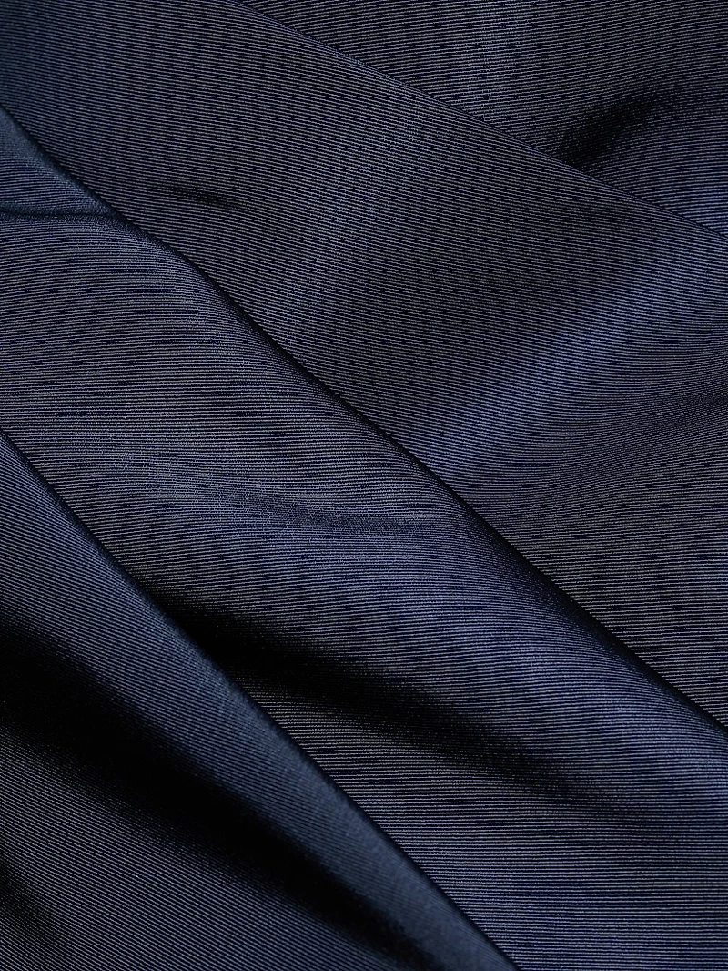 Draped Faille Strapless Ballgown