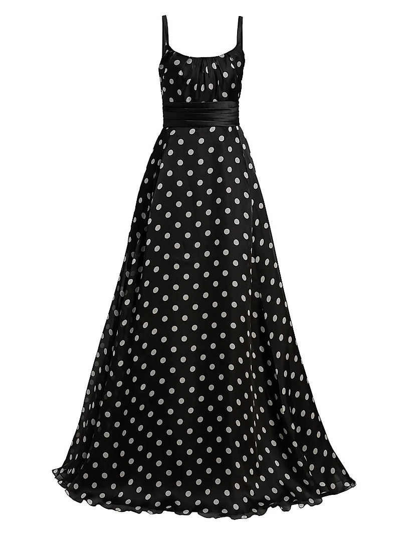 Polka Dot Organza Ballgown