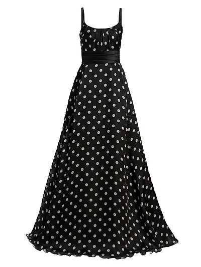 Polka Dot Organza Ballgown