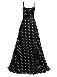 Polka Dot Organza Ballgown